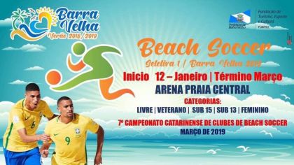Barra Velha Taa Pedro Alves de Carvalho, Jogos acontecem na arena da Praia Central A Fundação de Turismo, Esporte e Cultura (FUMTEC), inicia neste sábado (12), o campeonato de Beach Soccer, na arena da Praia Central. A...
